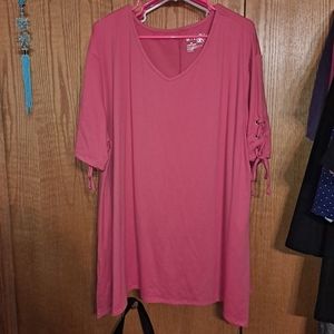 🖤Pink short sleeve top 1X 16W-18W